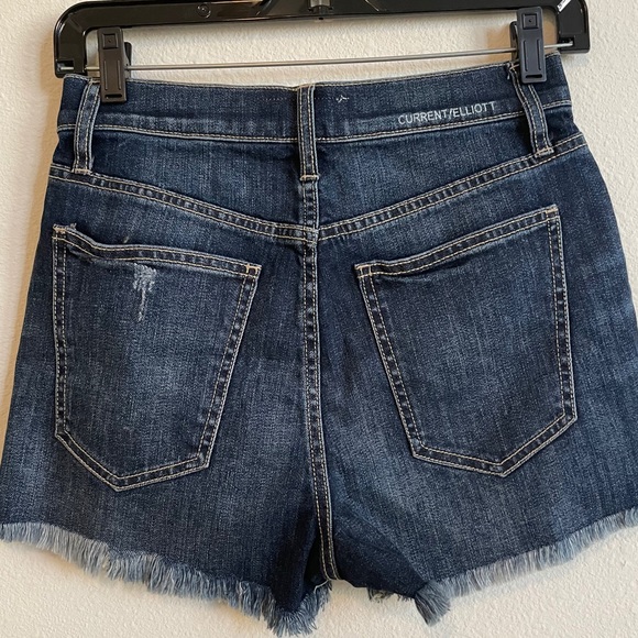 Current/Elliott Ultra High-Waist Denim Shorts - Picture 6 of 6